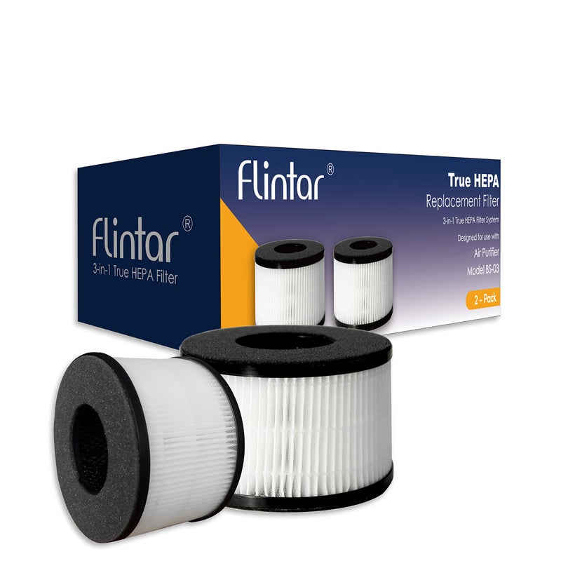 Flintar BS-03 Replacement Filter, Compatible with PARTU and SLEVOO BS-03 HEPA Air Purifier, 2-Pack - Image 3